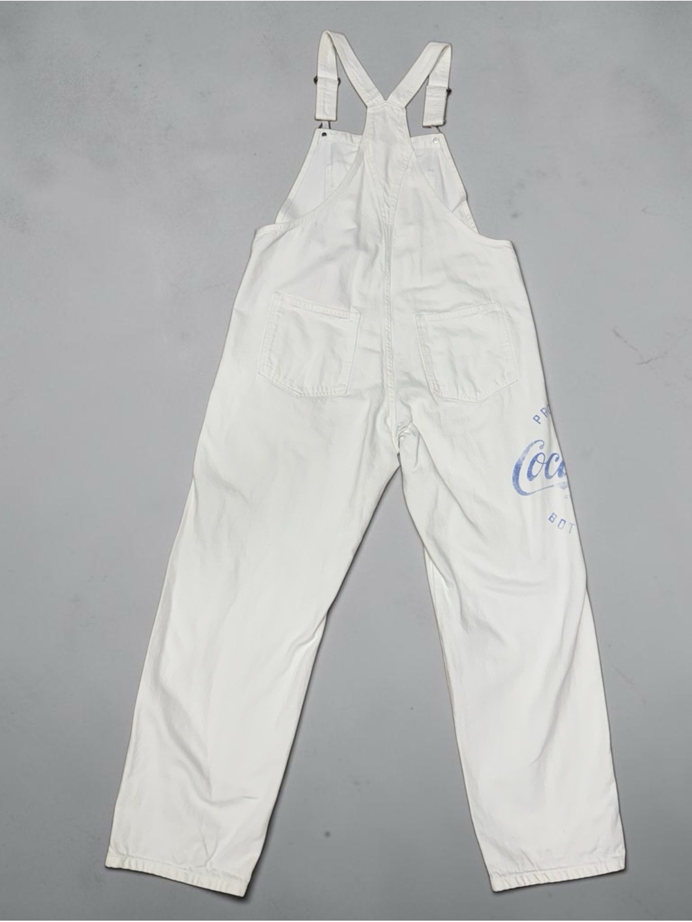 Lucky Brand Coca Cola White Women's Denim Overalls - Picture 4 of 8